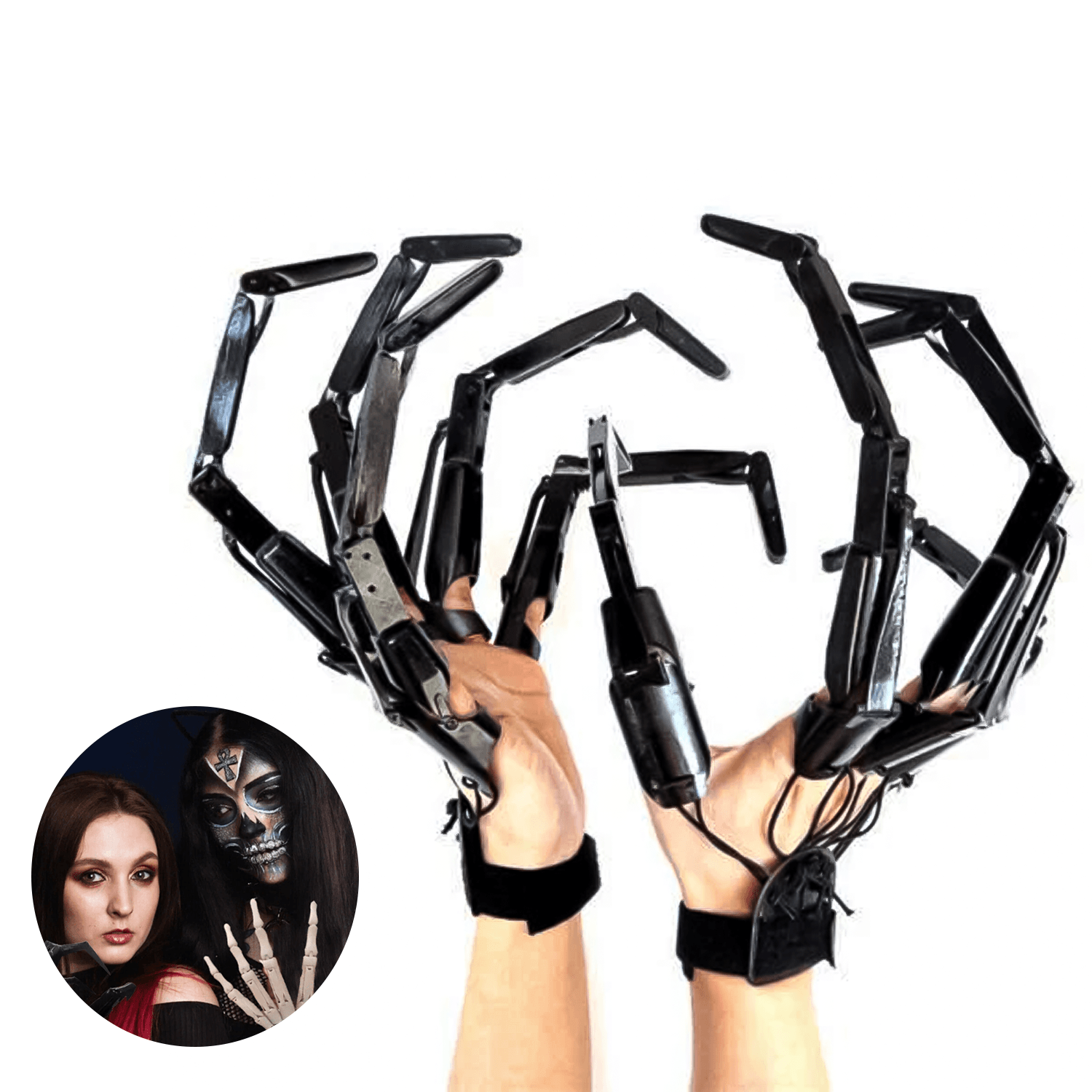 Articulated Finger Extension - 1Pair Halloween Hand Finger Extensions Cosplay Party Decoration UK Festive & Franchise - Tophatter Daily Deals