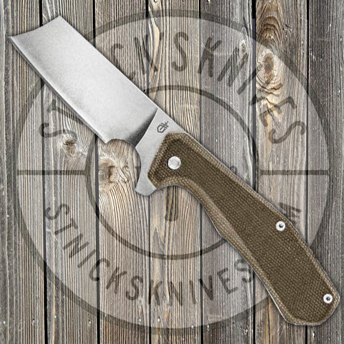 Gerber - Asada - Cleaver - Flipper - Olive Micarta Scale - D2 Steel - 30-001812 Knives - Tophatter Daily Deals