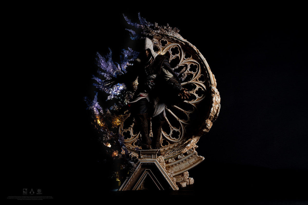 Assassin's Creed - Purearts Animus Ezio Premium Statue Collectible Figurine - Tophatter Daily Deals
