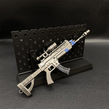 Miniature Metal Scoped Assault Rifle 17CM/6.7" With Plastic Stand - Tophatter Daily Deals