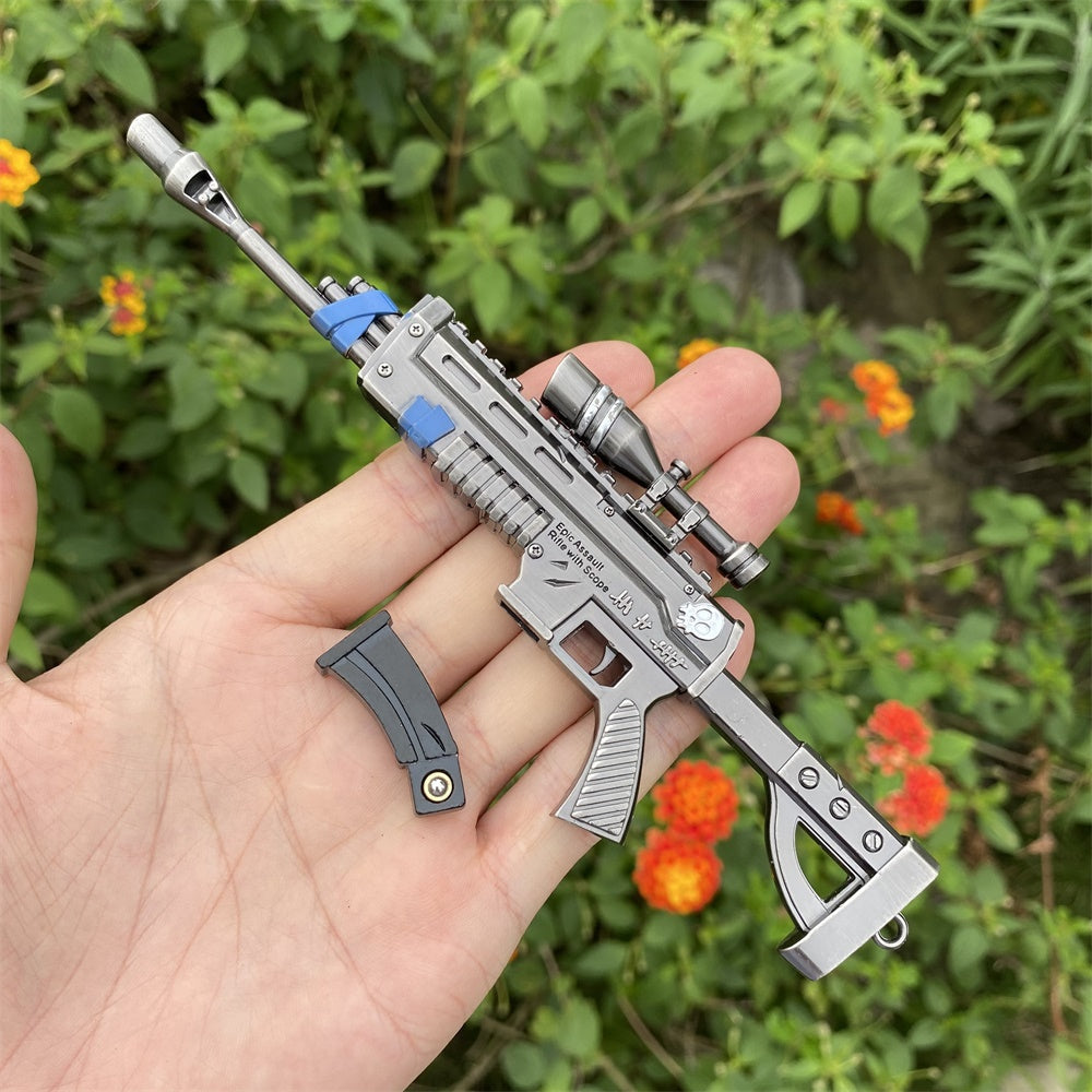 Miniature Metal Scoped Assault Rifle 17CM/6.7