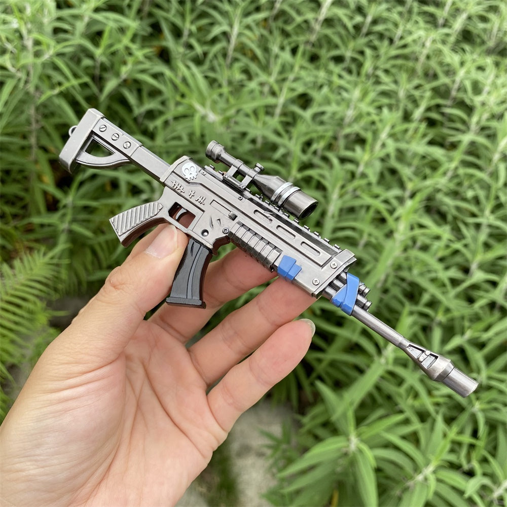 Miniature Metal Scoped Assault Rifle 17CM/6.7