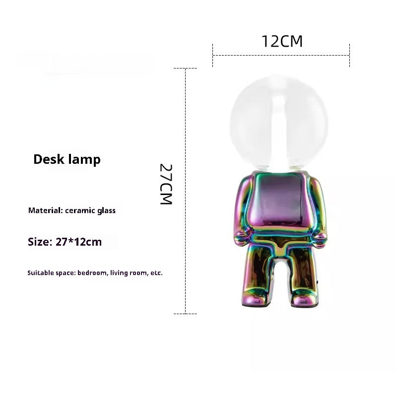Astronaut Boy Table Lamp Rainbow USB Table Lamp - Tophatter Daily Deals