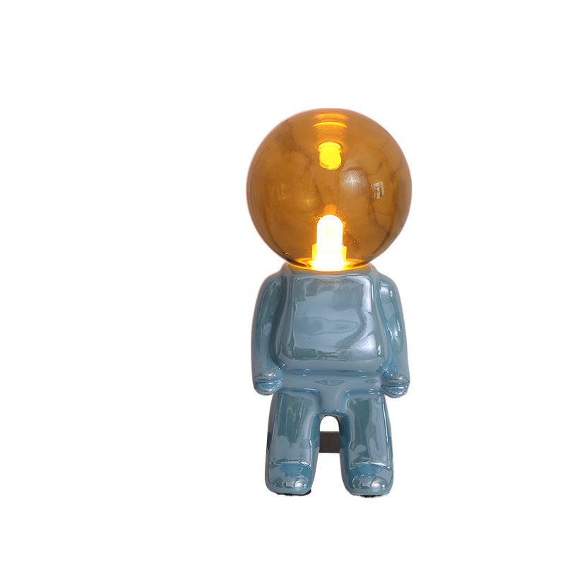 Astronaut Boy Table Lamp Blue USB Table Lamp - Tophatter Daily Deals