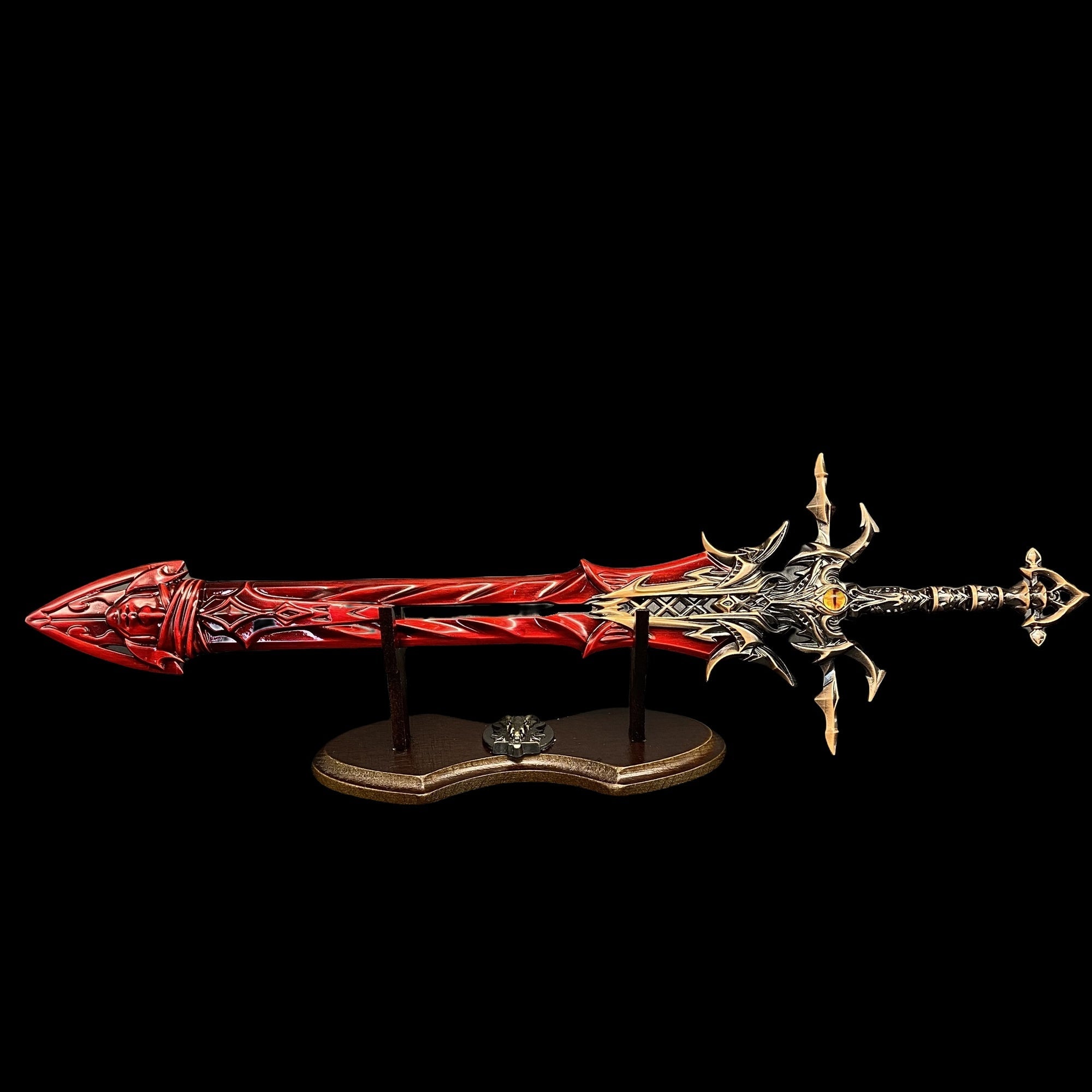Douluo Land Asura Demon Sword Metal Miniature Sword With Stand - Tophatter Daily Deals