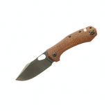GiantMouse ACE Atelier - "Mini Grand" - Burlap Micarta - ELMAX Collectors - Tophatter Daily Deals