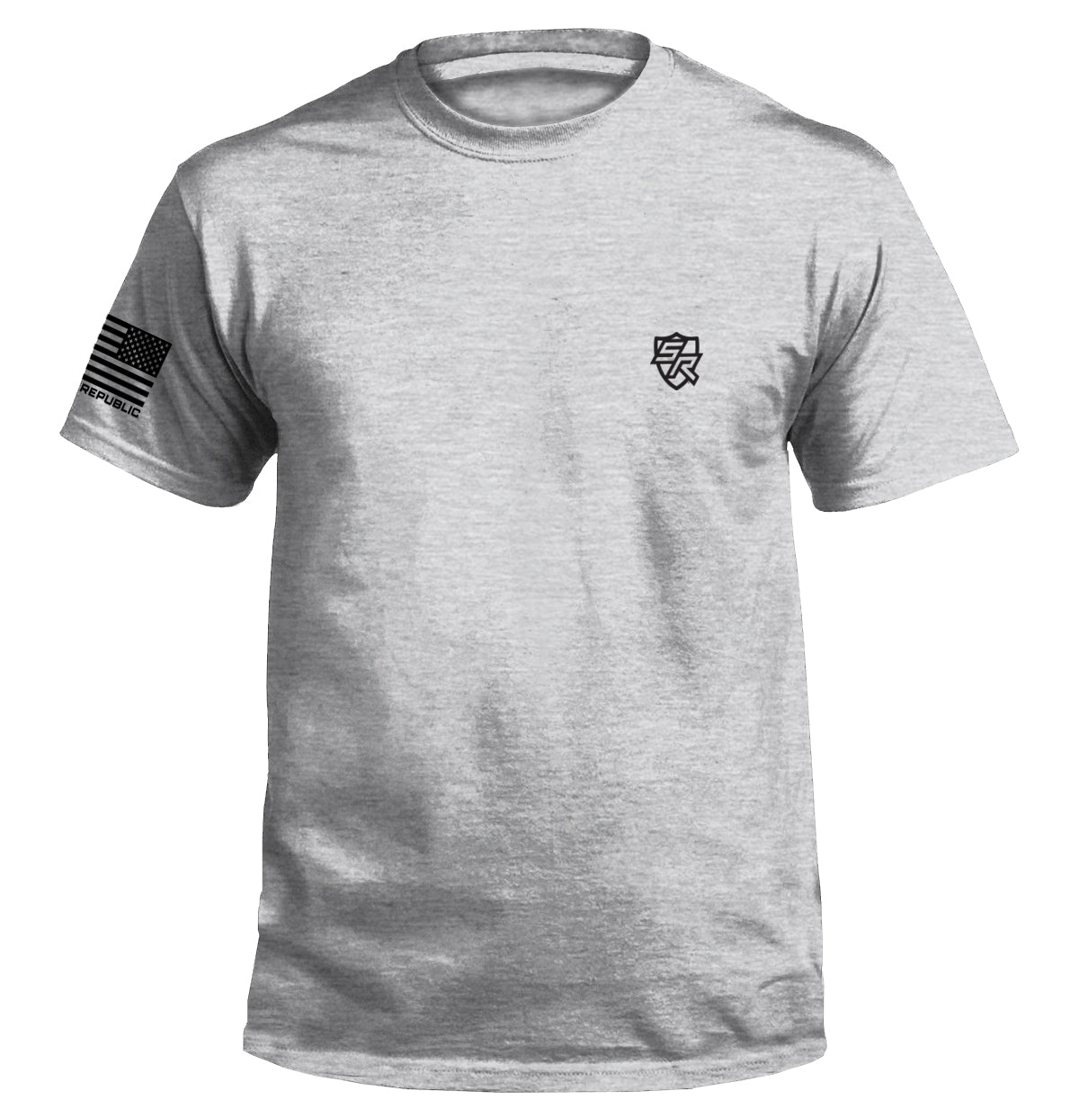 Shield Branded Tee Tee Sport Grey Men's Tops - Tophatter Daily Deals