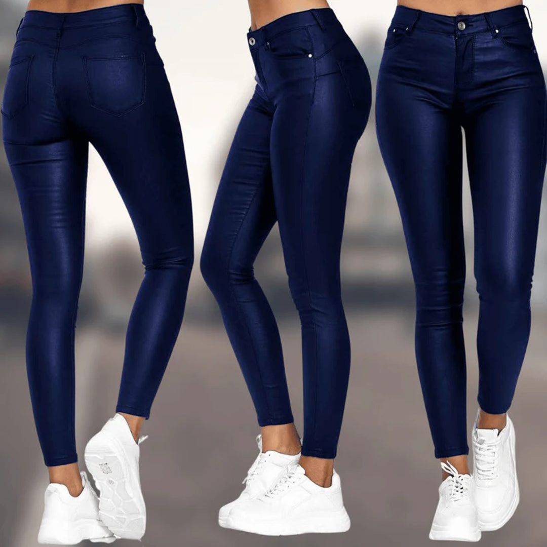 Breathable women's skinny jeans – high-waisted, stretchy material, for casual outings Pants - Tophatter Daily Deals