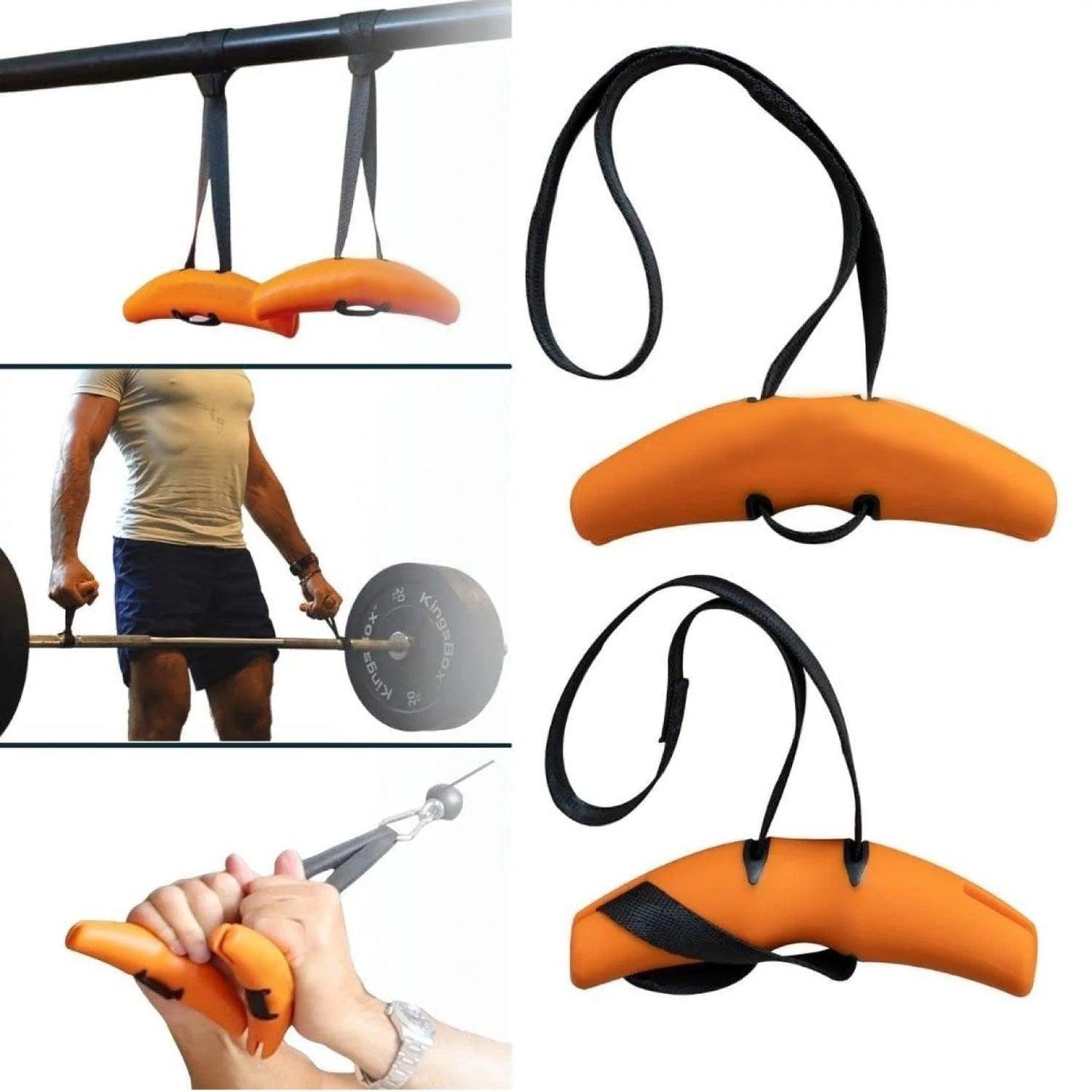 Attachable Dynamic Training Grip- Pull Up Chinning Grip For Hand Support Grip Strengthener Exercise & Fitness - Tophatter Daily Deals