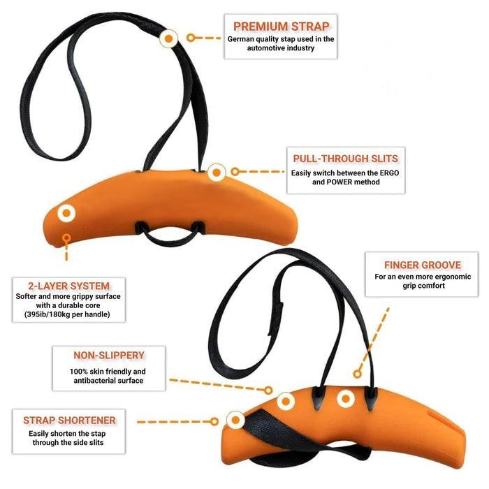 Attachable Dynamic Training Grip- Pull Up Chinning Grip For Hand Support Grip Strengthener Exercise & Fitness - Tophatter Daily Deals