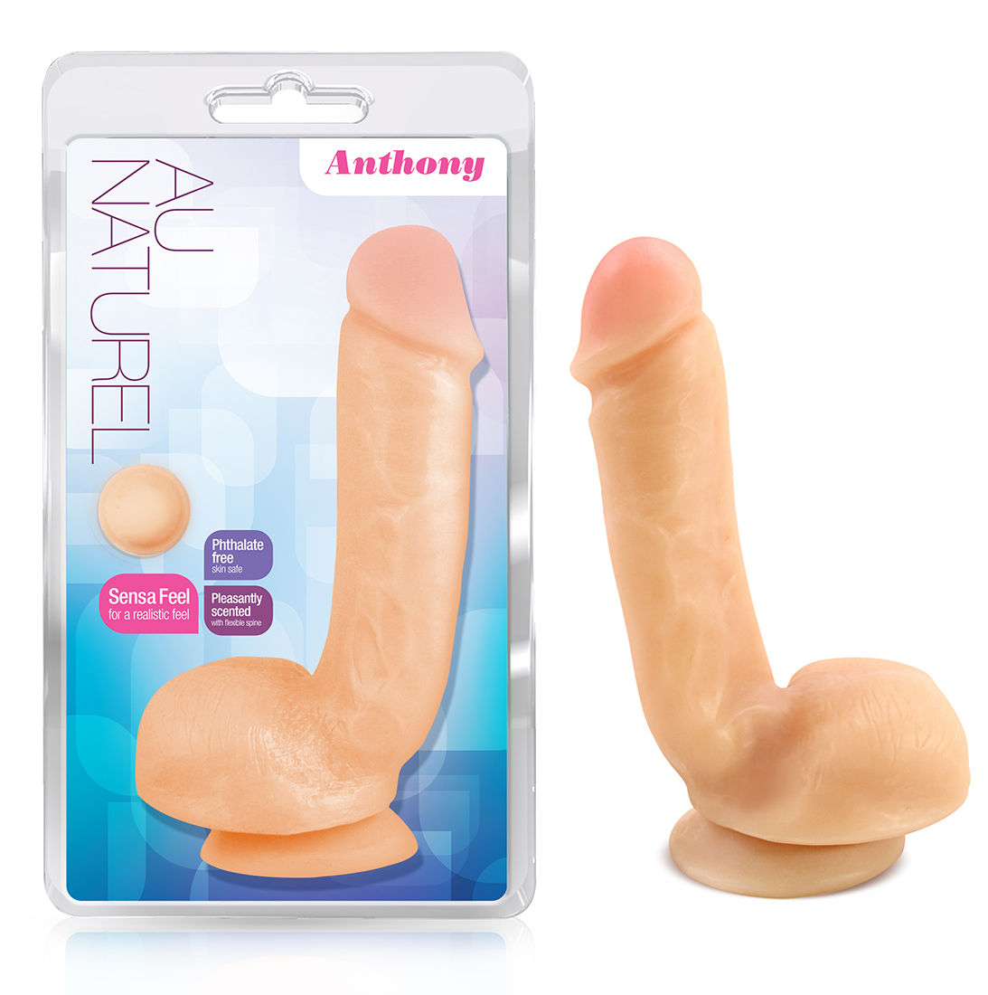 Au Naturel Anthony Beige Realistic Bendable 8 Inch Dildo > Dildos > Realistic Dildos - Tophatter Daily Deals