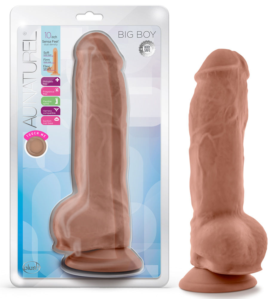 Au Naturel Big Boy 10 Inch Mocha Realistic Dildo Toy > Dildos > Large Dildos - Tophatter Daily Deals