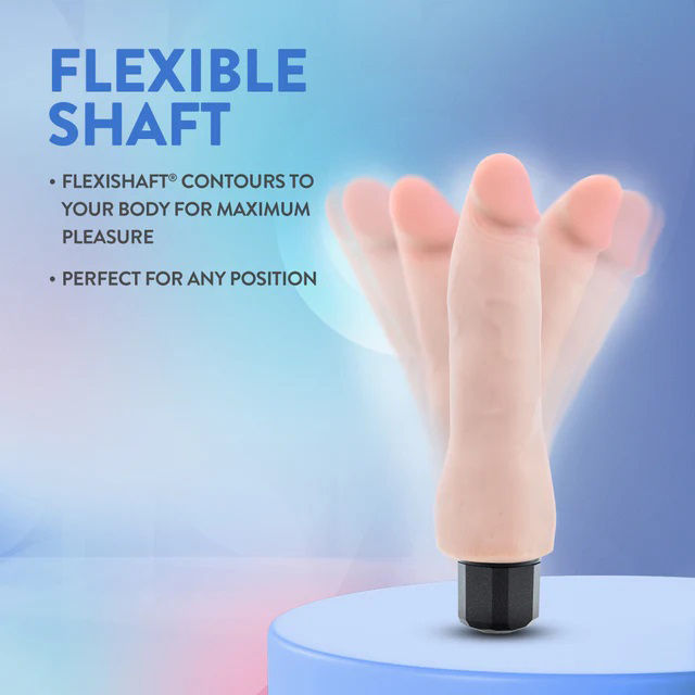 Au Naturel Vanilla Ice Bendable Vibrating Dildo Beige 8.75 Inch > Vibrators > Realistic Vibrators - Tophatter Daily Deals