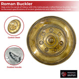 Authentic Roman Buckler Arena Shield for Gladiators & Legionaries Shield - Tophatter Daily Deals