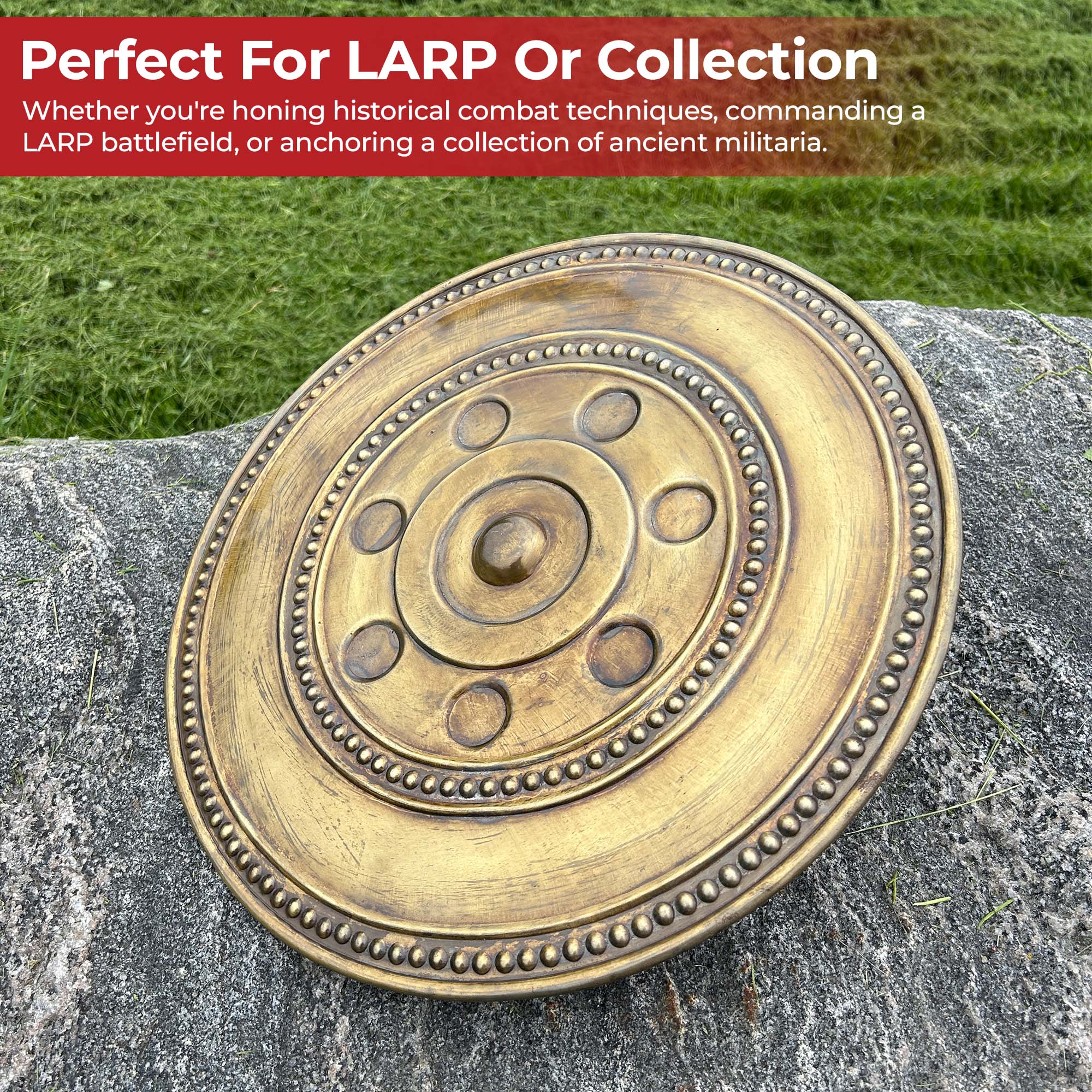 Authentic Roman Buckler Arena Shield for Gladiators & Legionaries Shield - Tophatter Daily Deals