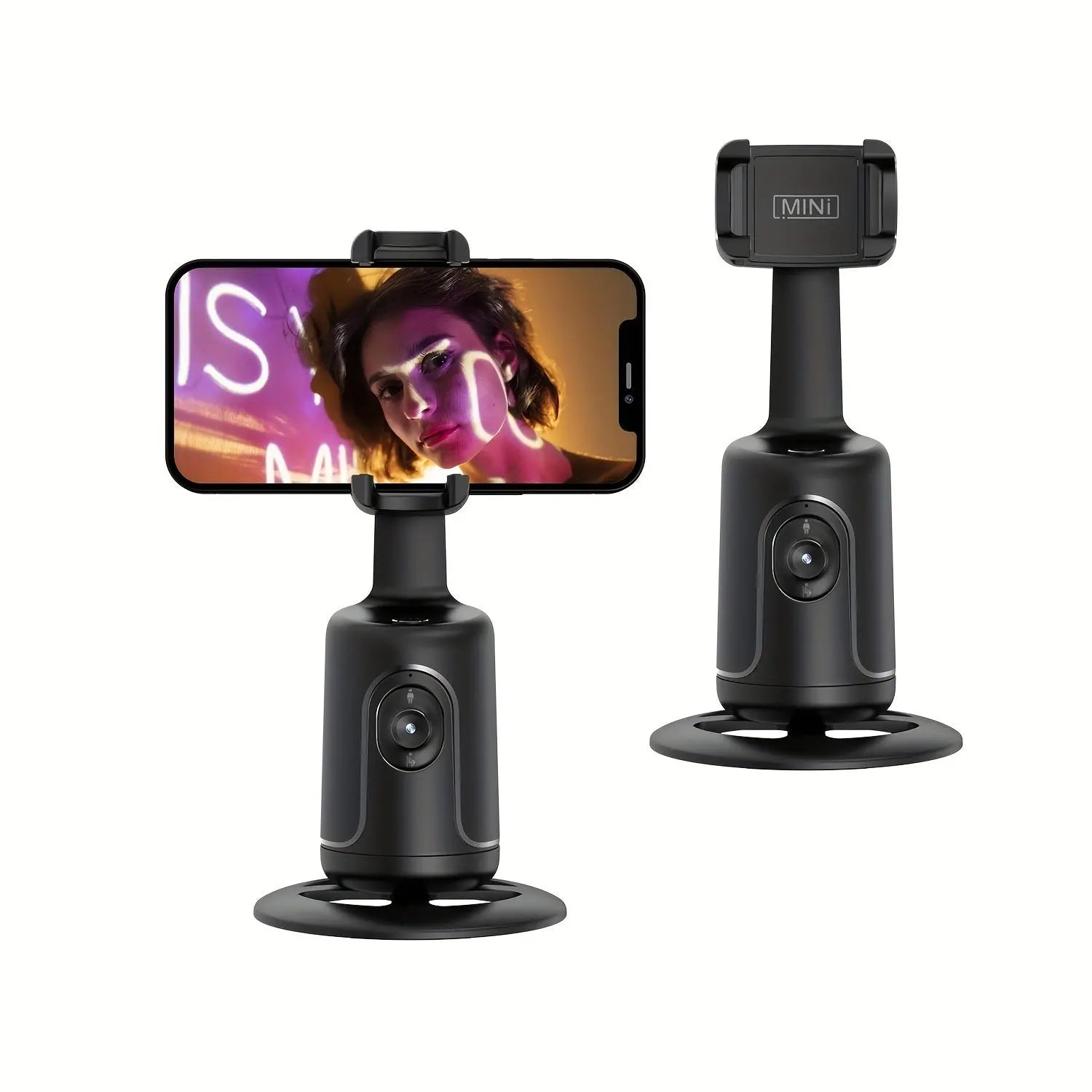 Auto Tracking Phone Holder, Auto Face Tracking Tripod, Portable All-in-one Smart Selfie Stick 360 Rotation Fast Face & Object Tracking Cameraman Robot Mount For Phone Video Vlog Live Streaming - Tophatter Daily Deals