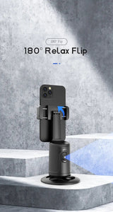 Auto Tracking Phone Holder, Auto Face Tracking Tripod, Portable All-in-one Smart Selfie Stick 360 Rotation Fast Face & Object Tracking Cameraman Robot Mount For Phone Video Vlog Live Streaming - Tophatter Daily Deals