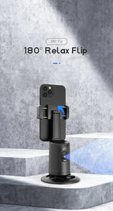 Auto Tracking Phone Holder, Auto Face Tracking Tripod, Portable All-in-one Smart Selfie Stick 360 Rotation Fast Face & Object Tracking Cameraman Robot Mount For Phone Video Vlog Live Streaming - Tophatter Daily Deals