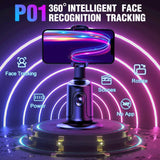 Auto Tracking Phone Holder, Auto Face Tracking Tripod, Portable All-in-one Smart Selfie Stick 360 Rotation Fast Face & Object Tracking Cameraman Robot Mount For Phone Video Vlog Live Streaming - Tophatter Daily Deals