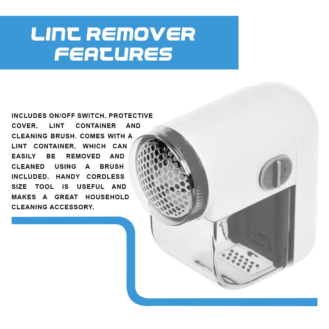 Best Clothes Debobbler - Lint Remover Automatic Mini Shaver Fabric Bobble Fluff Battery Operated Gadget Personal Care - Tophatter Daily Deals