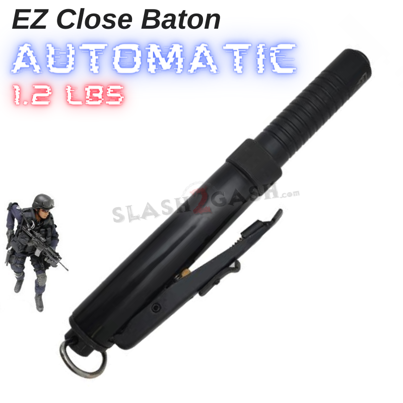 AUTOMATIC Baton EZ Close 21" 26" Expandable Steel - Police Force NEW SD-Baton - Tophatter Daily Deals