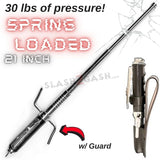 AUTOMATIC Baton w/Guard Expandable Solid Metal Stick Chrome SD-Baton - Tophatter Daily Deals