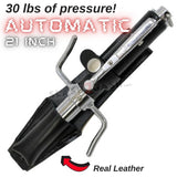 AUTOMATIC Baton w/Guard Expandable Solid Metal Stick Chrome SD-Baton - Tophatter Daily Deals