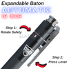 AUTOMATIC Baton Police Force Expandable Steel Stick - Next Generation 16" SD-Baton - Tophatter Daily Deals