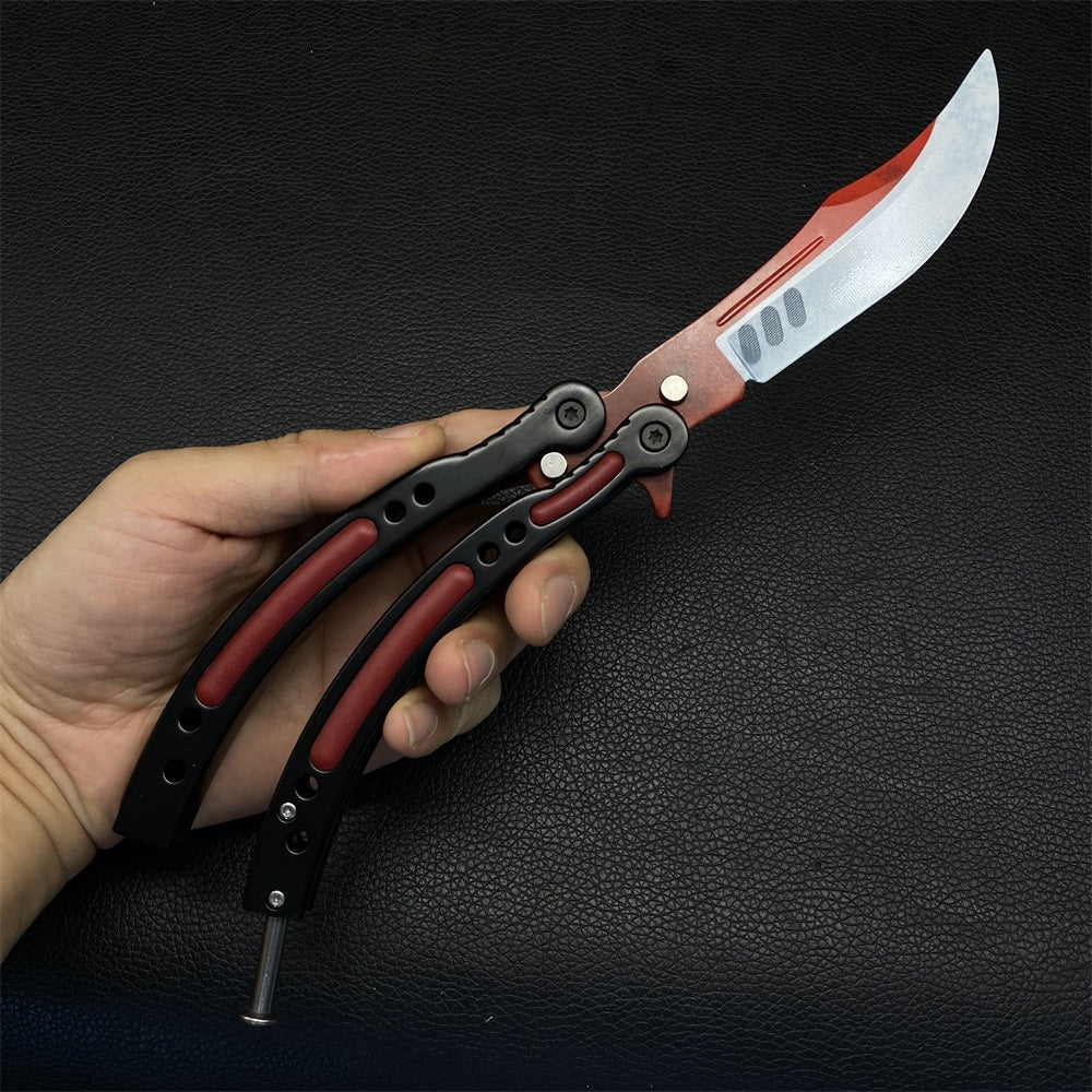 Autotronic Karambit & Balisong Trainer Weapon Case Blunt Blade Props - Tophatter Daily Deals