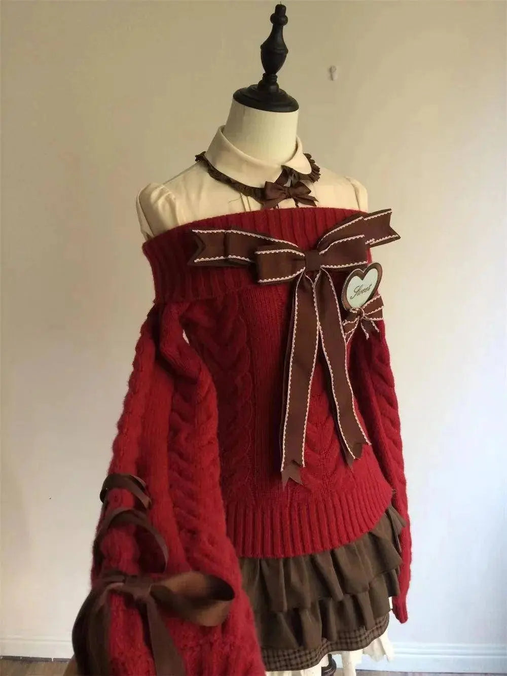 Autumn Winter Sweet Off Shoulder Knitted Sweater Women Y2k Hot Girls Slim Fit Tops Female Casual Korean Fashion Pullovers New - Tophatter Daily Deals
