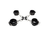 Shots Ouch Leather Hand and Leg Cuffs – Adjustable Leather Restraints > Bondage Gear > Restraints - Tophatter Daily Deals