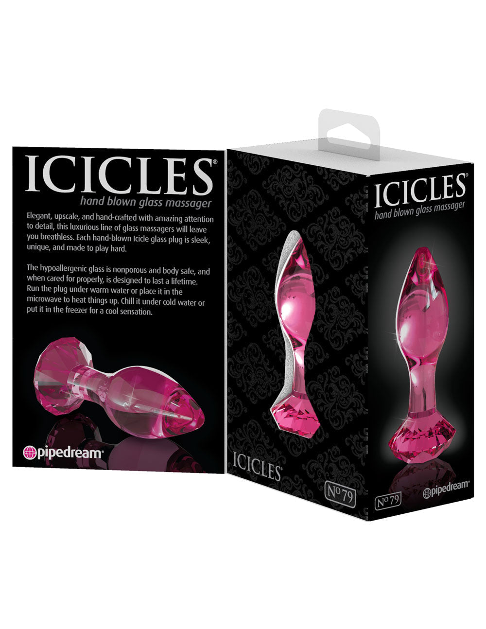 Icicles Hand Blown Glass Massager Elegant Body Safe Toy > Glass > Toys - Tophatter Daily Deals