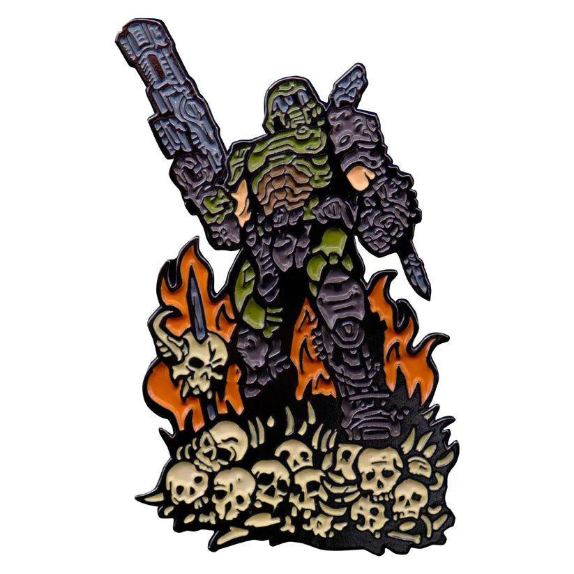 DOOM Eternal Limited Edition Pin Badge Pin Badge - Tophatter Daily Deals