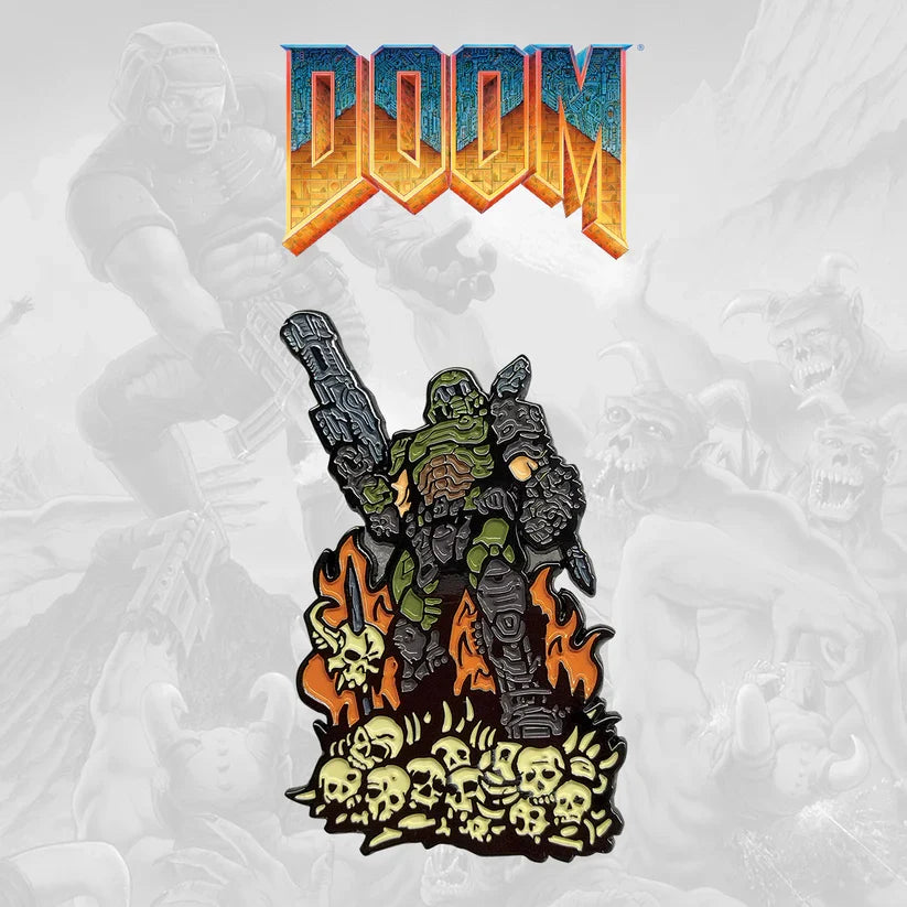 DOOM Eternal Limited Edition Pin Badge Pin Badge - Tophatter Daily Deals