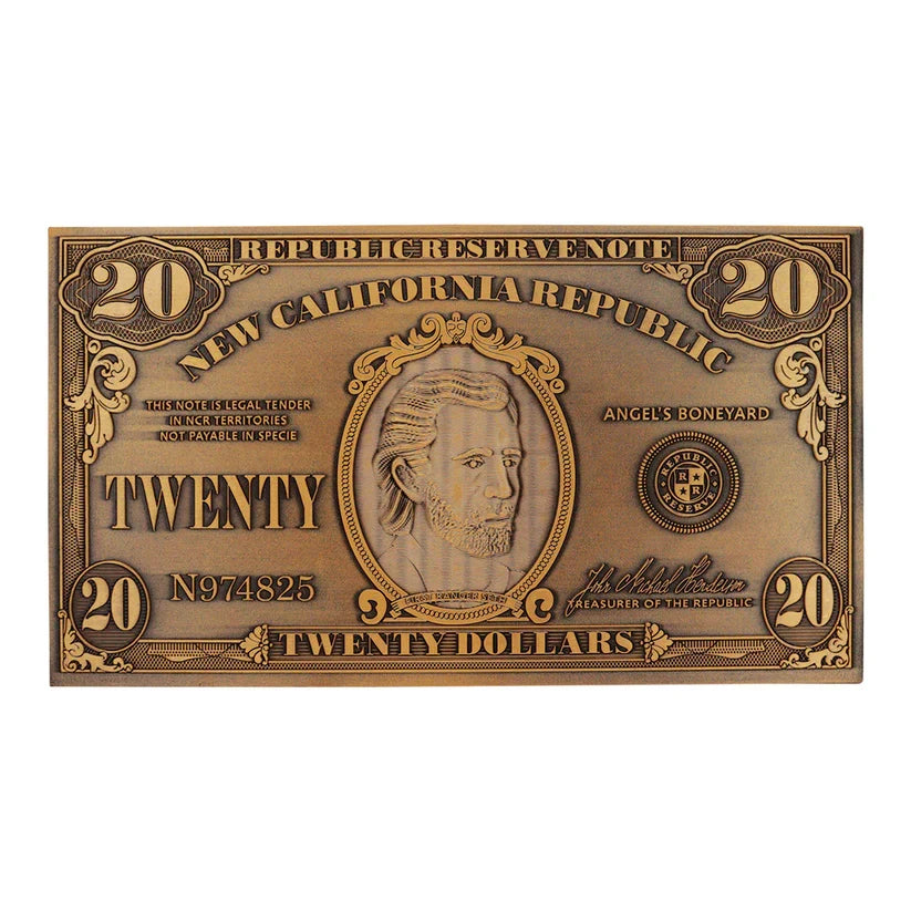 Fallout New Vegas Replica NCR $20 Bill Collectible Replica - Tophatter Daily Deals