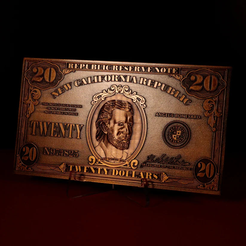 Fallout New Vegas Replica NCR $20 Bill Collectible Replica - Tophatter Daily Deals