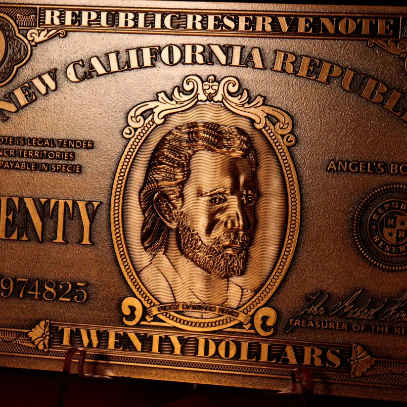 Fallout New Vegas Replica NCR $20 Bill Collectible Replica - Tophatter Daily Deals