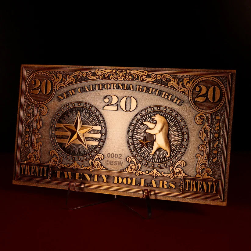 Fallout New Vegas Replica NCR $20 Bill Collectible Replica - Tophatter Daily Deals