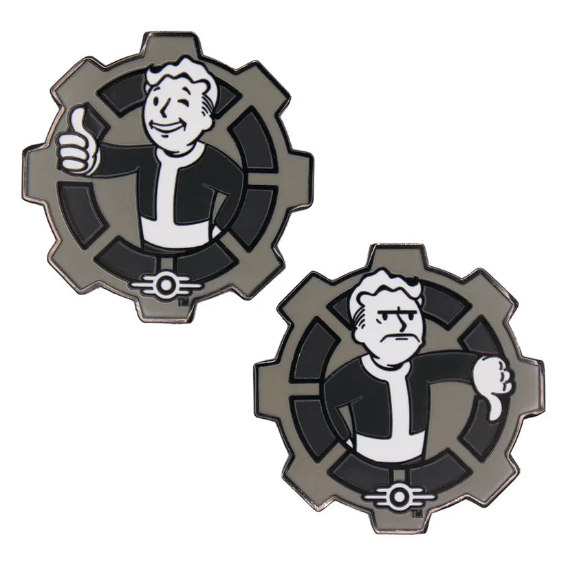 Fallout - Decision Coin (Black & White) Replica Coin - Tophatter Daily Deals