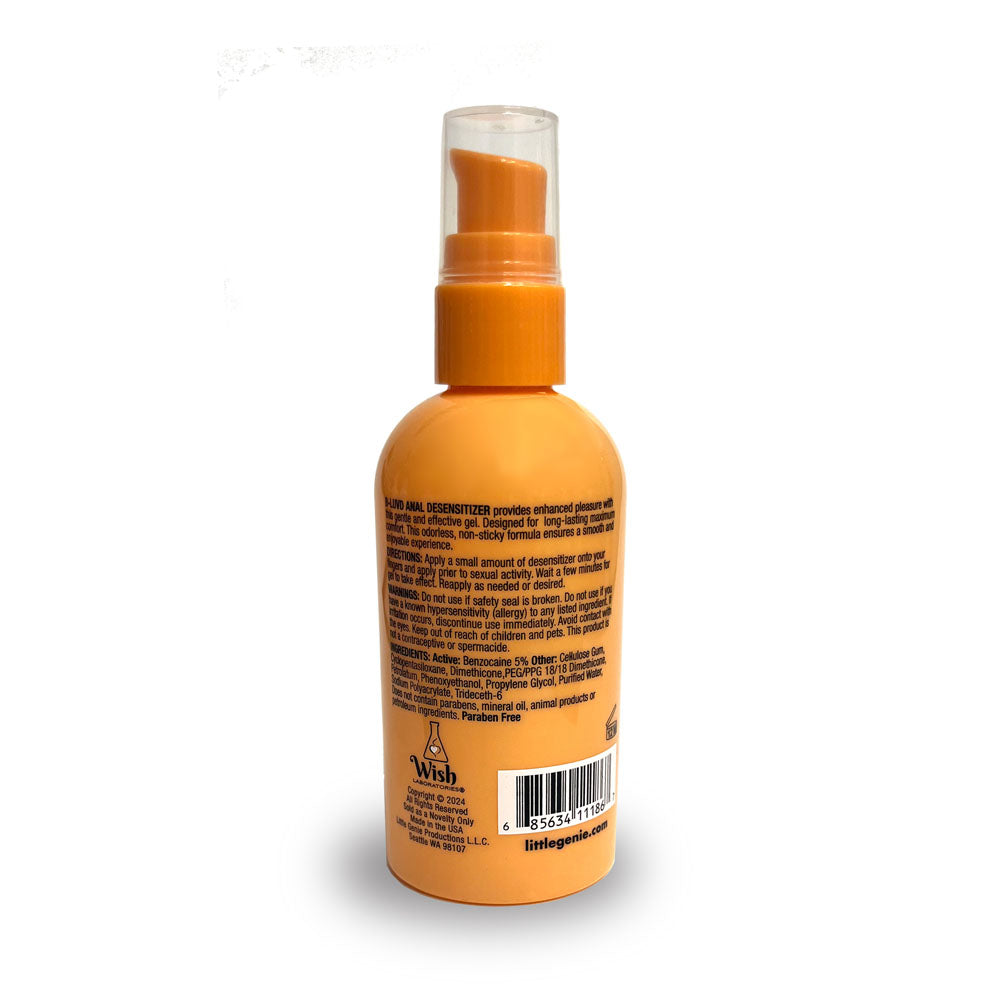 B-LUVD Anal Desensitising Lubricant 118ml Water Based Gel > Lube > Anal - Tophatter Daily Deals