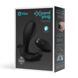 B-Vibe Expand Plug Remote Control Vibrating Expanding Anal Plug in Black > Anal Range > Tunnel and Stretchers - Tophatter Daily Deals
