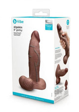 B-Vibe Slipskin Realistic Silicone Dildo 8 Inch Girthy Brown > Vibrators > Realistic Vibrators - Tophatter Daily Deals