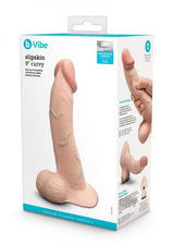 B-Vibe Slipskin Realistic Silicone Dildo 9 Inch Curved Cream > Dildos > Large Dildos - Tophatter Daily Deals