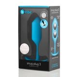 B-Vibe Snug Plug 3 Weighted Silicone Plug Teal > Anal Range > Vibrating Butt Plugs - Tophatter Daily Deals