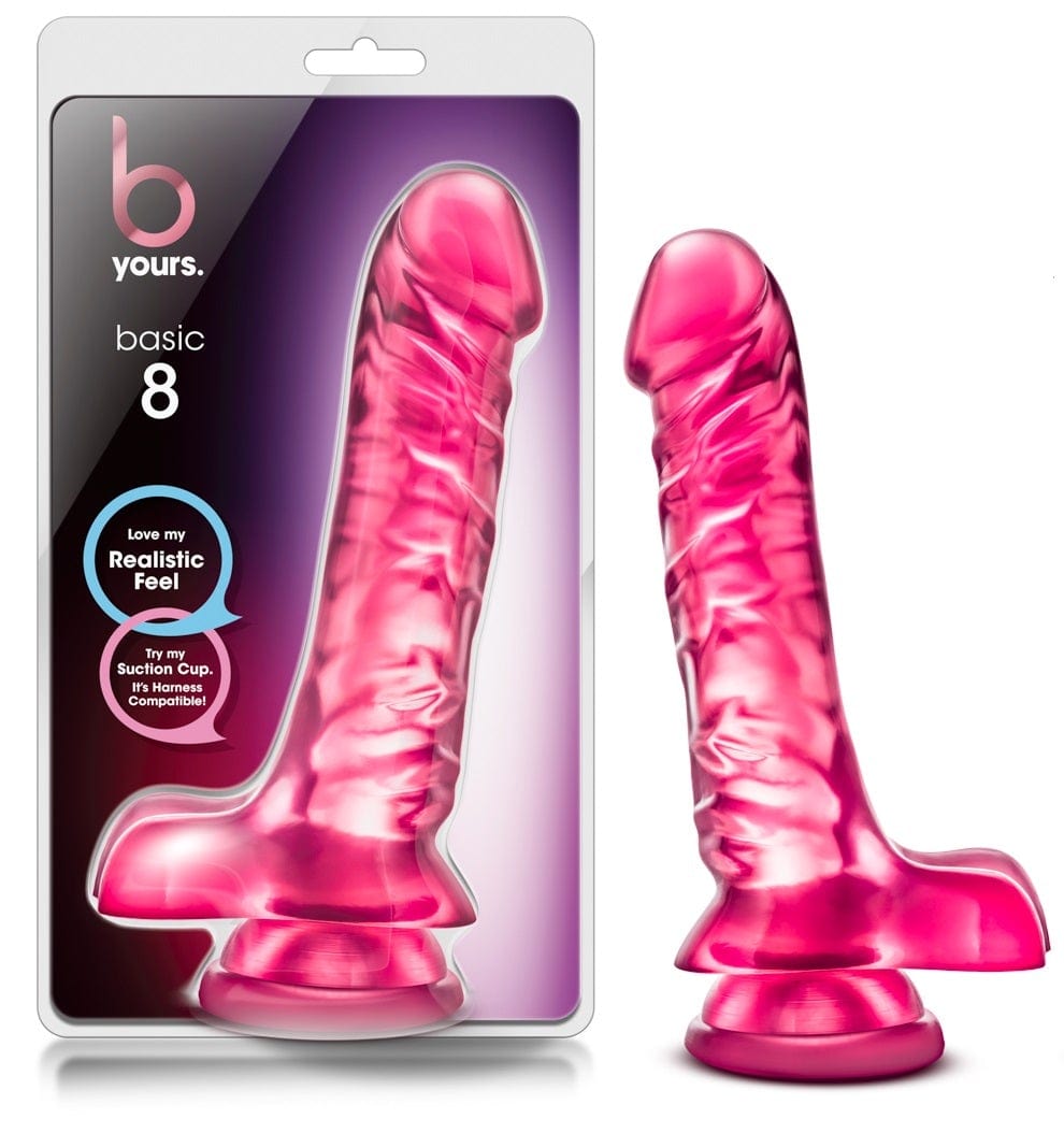 B Yours Basic 8 Pink Realistic Dildo with Suction Cup > Dildos > Realistic Dildos - Tophatter Daily Deals