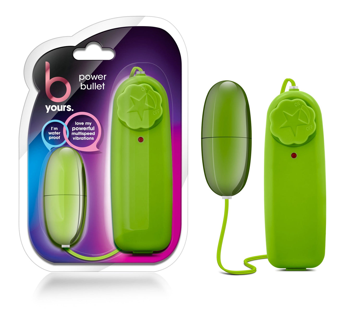 B Yours Power Bullet Lime - Powerful Waterproof Vibrator > Vibrators > Mini Vibrators - Tophatter Daily Deals