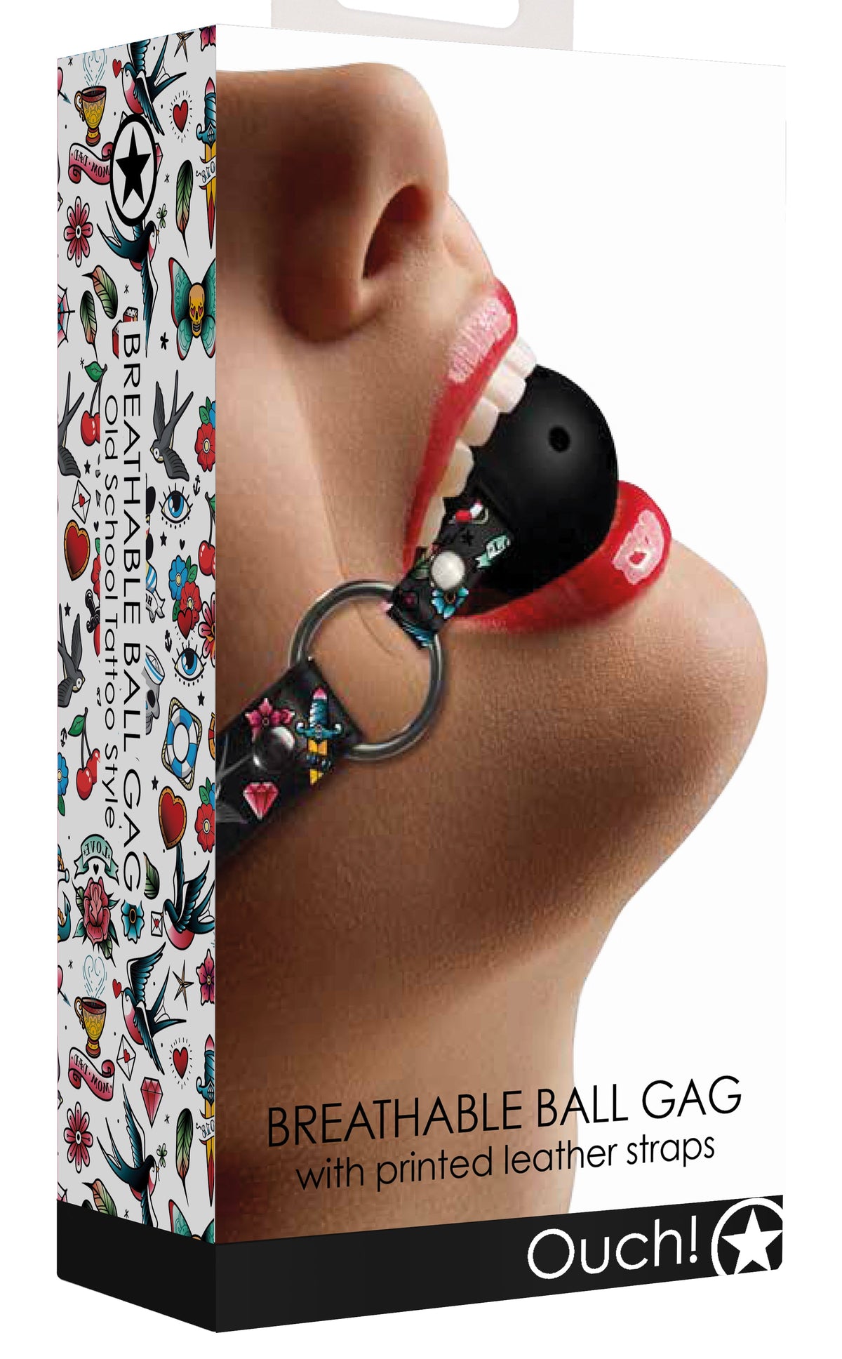 Ouch Breathable Ball Gag With Adjustable Leather Straps – Ball Gag > Bondage Gear > Gags and Bits - Tophatter Daily Deals