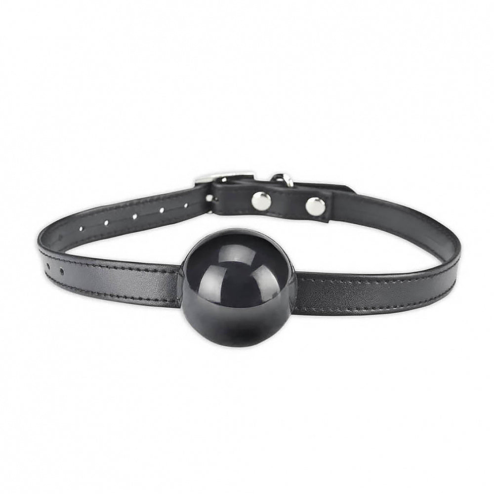 Lux Fetish Black Silicone Ball Gag Fully Adjustable Size > Bondage Gear > Gags and Bits - Tophatter Daily Deals