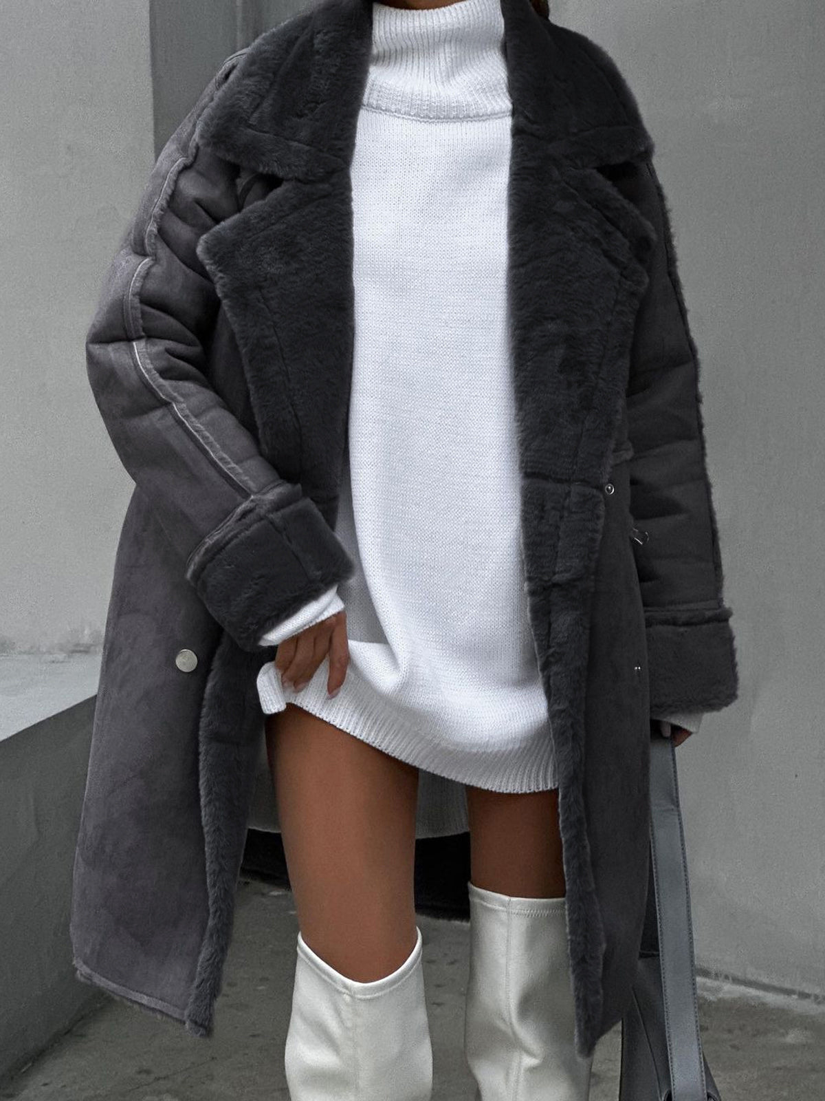 Insulating Women's Faux Fur Coat - Long Oversized, For Cold - Tophatter Daily Deals