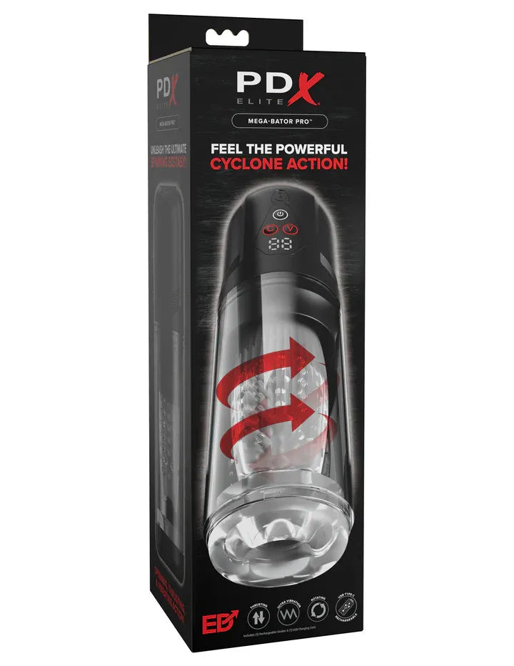 Pdx Elite Mega Bator Pro – Premium Spinning Stroker > Sex Toys For Men > Masturbators > Vibrating - Tophatter Daily Deals